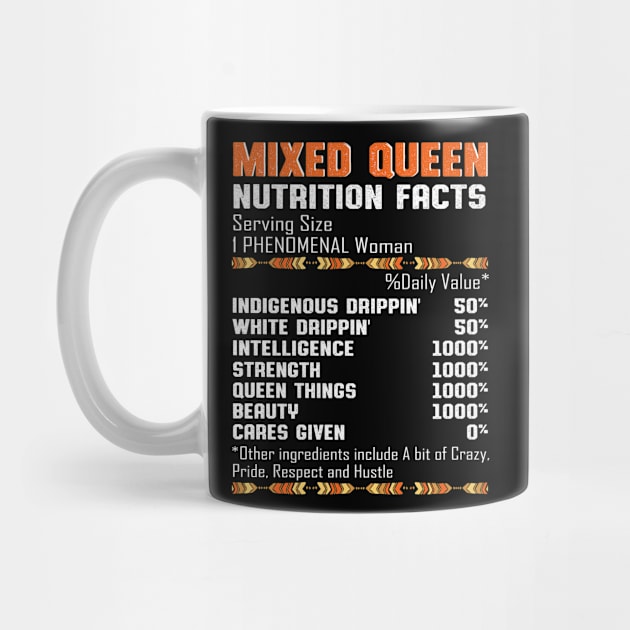 Mixed Queen Nutrition Facts Serving Size I phenomenal Woman  Native Blood by vip.pro123